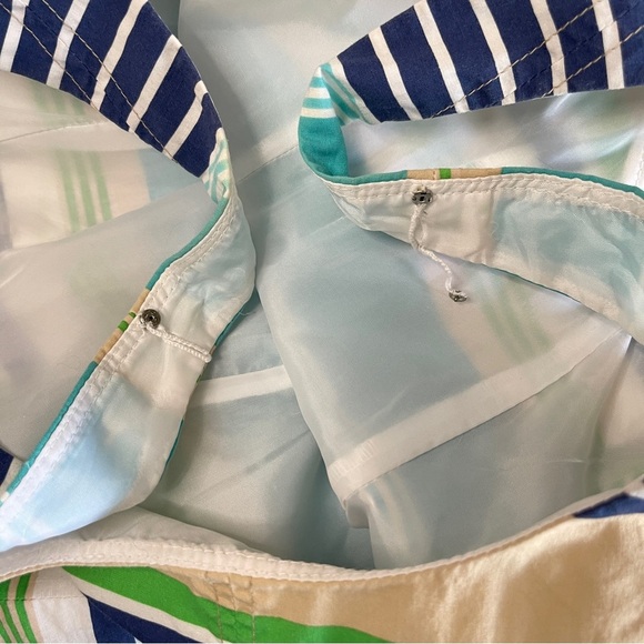 NINE & CO. Striped Cotton Fit & Flare Dress with Pockets, Size 6 - Picture 8 of 9